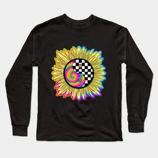 Psychedelic sunflower Long Sleeve T-Shirt